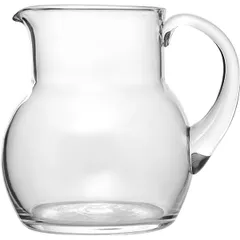 Jug glass 1l D=135,H=150,L=180,B=3mm clear.