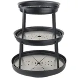 3-tier shelf for seafood “Seafood Stands”  stainless steel , L=31, B=39.4 cm  black