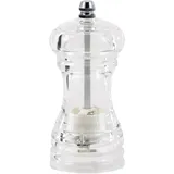 Мельница для cоли и перца керамический механизм акрил,сталь нерж. D=52,H=115мм прозр.,серебрян.