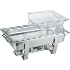 Крышка для гастроемкости GN 1/1 складная поликарбонат ,H=60,L=530,B=325мм прозр.