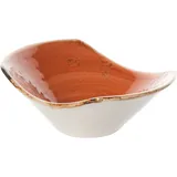 Салатник для комплимента «Крафт Терракота» фарфор 80мл ,H=45,L=112,B=85мм терракот