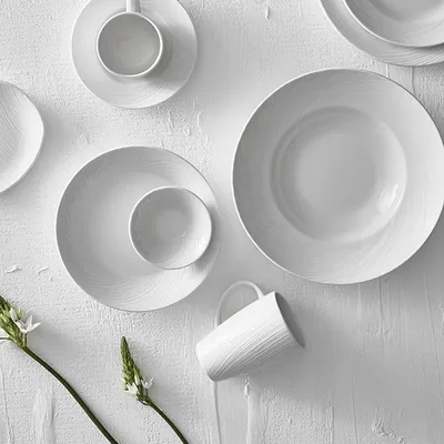 Тарелка для пасты «Спайро» для супа фарфор 394мл D=240,H=45мм белый, изображение 9