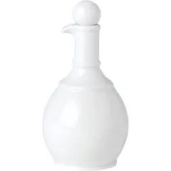 Bottle for oil and vinegar with cap “Simplicity White”  porcelain  170ml  D=55, H=145mm  white