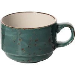 Чашка чайная «Крафт Блю» фарфор 200мл D=8,H=6см синий,коричный