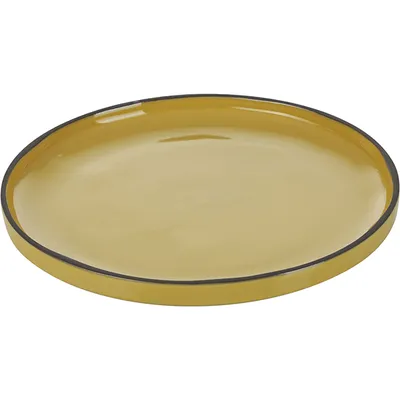 Тарелка «Карактэр» с высоким бортом керамика D=21,H=2см желт., Диаметр (мм): 210, изображение 2