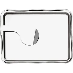 Money tray with clip stainless steel ,H=5,L=20,B=16cm metal.