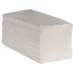 Полотенца бумажные однослойные V-укладка[250шт]  ,L=22,B=10см белый