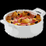 Сковорода порционная «Бель Кузин» фарфор 0,5л D=150,H=50,L=185мм белый