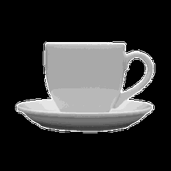 Чашка кофейная «Америка» фарфор 100мл D=67,H=60,L=100,B=67мм белый