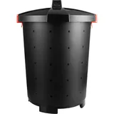 Бак для мусора с крышкой полипроп. 45л D=48,H=61см черный