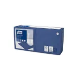 Салфетки бумажные Tork  24 синие, 24*24, 2 слоя (200листов) бумага ,L=24,B=24мм синий