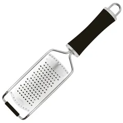 Grater for vegetables, chocolate and cheese  stainless steel , L=300, B=77mm  silver, black