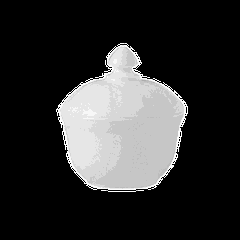 Сахарница «Трианон» стекло 340мл D=11,H=13см белый