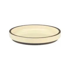 Тарелка «Блисс» с бортом фарфор D=195,H=29мм бежев., изображение 2