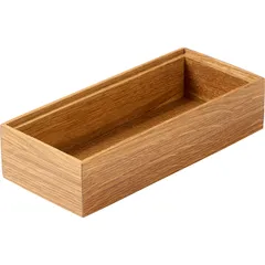 Ящик для подачи с выемкой дуб ,H=60,L=238,B=105мм коричнев.