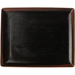 Блюдо «Кото» прямоугольное фарфор ,L=34,B=27см черный,коричнев.