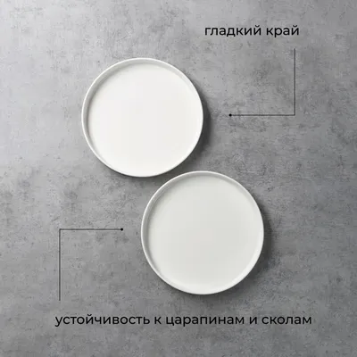 Блюдо «Кунстверк» круглое с бортом фарфор D=20,H=2см белый, Диаметр (мм): 200, изображение 3