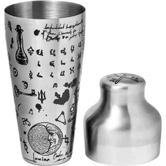 Шейкер европейский «Хроно Алкеми» сталь нерж. 0,55л D=95,H=225мм серебрист., изображение 2