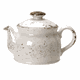 Чайник заварочный «Крафт Вайт» фарфор 425мл D=75,H=114,L=170мм белый,коричнев.