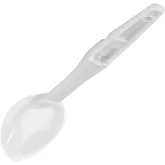 Serving spoon with stopper and hole polycarbonate 40ml ,L=283,B=73mm white