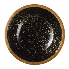 Салатник «Манго» дерево 0,8л D=200,H=75мм черный,коричнев., изображение 3