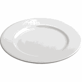 Тарелка мелкая фарфор D=17см белый