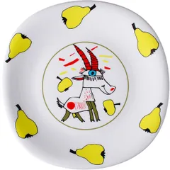 Plate “Baby Lisa” small  porcelain  D=21cm  white