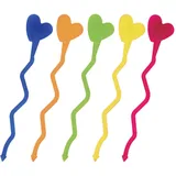 Cocktail stirrers “Heart”[100pcs] polystyrene ,L=18cm multi-colored.