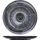 Тарелка мелкая «Маренго» керамика D=22,H=2см черный,серый