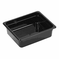 Gastronorm container (1/2)  polycarbonate , H=10, L=32.5, B=26.5 cm  black