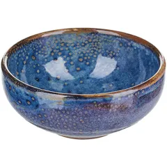 Salad bowl “Iris”  porcelain  400 ml  D=135, H=58mm  blue.