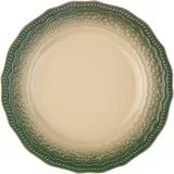 Тарелка «Эйфория» фарфор D=26см бежев.,зелен., Цвет: Бежевый, Диаметр (мм): 260