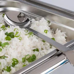 Ложка сервировочная «Банкет» сталь нерж. ,L=350/110,B=65мм металлич., изображение 2