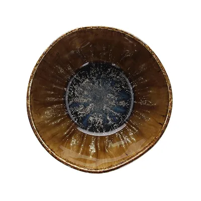 Салатник «Риф Ойстер» фарфор D=14,H=7см янтарн.,синий, изображение 2