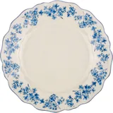 Тарелка «Фиори» фарфор D=27см слон.кость,синий
