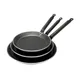 Сковорода для блинов алюмин.,тефлон D=260,H=25,L=460мм черный,серебрян., изображение 4