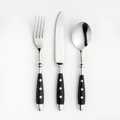 Нож столовый «Дориа» сталь нерж. ,L=21/12,B=1см металлич.,черный, изображение 2