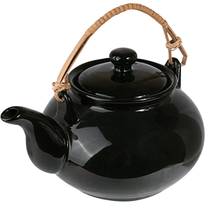 Чайник заварочный «Кунстверк» фарфор 1,1л D=98,H=103,L=200мм черный