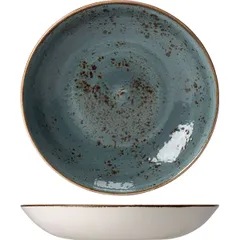 Salad bowl “Kraft”  porcelain  0.835 l  D=216, H=40mm  blue