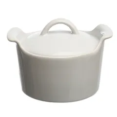 Baking pot with handles “Forno” ceramics 250ml D=93,H=63mm white