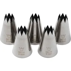 Pastry nozzle “Open star”[5 pcs] stainless steel D=35/15,H=55mm