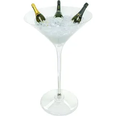 Buffet glass for martini  acrylic  D=59, H=96.5 cm  clear.