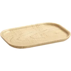 Rectangular serving tray “Mercy No. 2”  wood , H=15, L=220, B=150mm  beige.