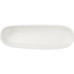 Блюдо сервировочное «Кунстверк» глубокое прямоугольное фарфор 3,3л ,H=96,L=460,B=140мм белый, изображение 2