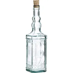 Bottle with cork  glass  0.5 l  clear.