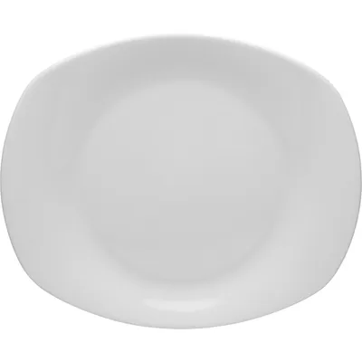Тарелка «Авокадо» мелкая фарфор D=23см белый