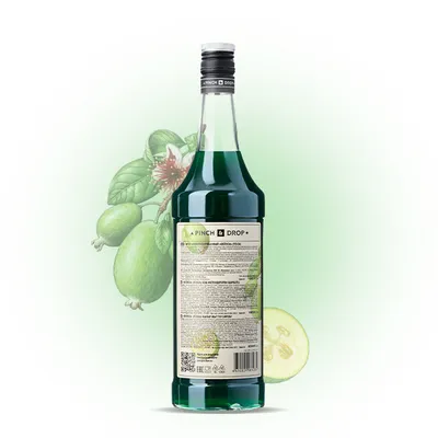 Сироп «Фейхоа» Pinch&Drop стекло 1л D=85,H=330мм зелен., Состояние товара: Новый, Вкус: Фейхоа, Материал: Стекло, Объем по данным поставщика (мл): 1000, изображение 6