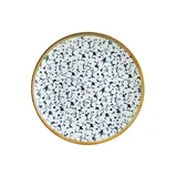 Тарелка «Калиф» фарфор D=25см белый,синий