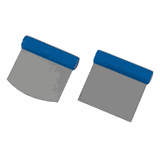 Шпатель кондитерский закругленный сталь нерж. ,L=11,B=10,5см