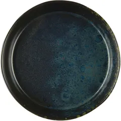 Deep plate “Phobos” ceramics D=18cm black,blue